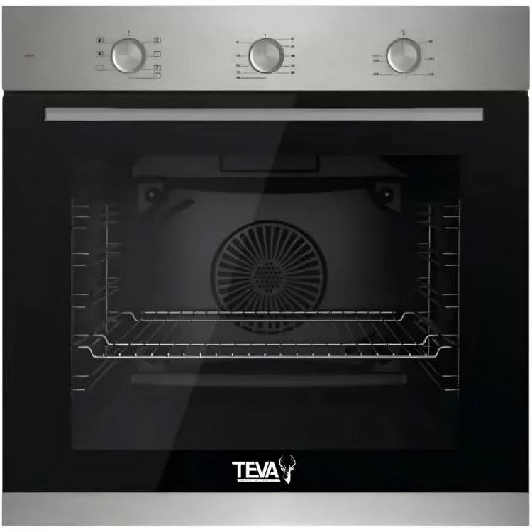 Teva Built-in Gas Oven with Grill , 60 Centimeter 71 Liter , Stainless Steel - QGSTL75T2MI