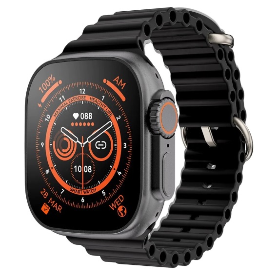 Generic T900 Ultra Smart Watch , 2.09 Inch Dark Silver Black
