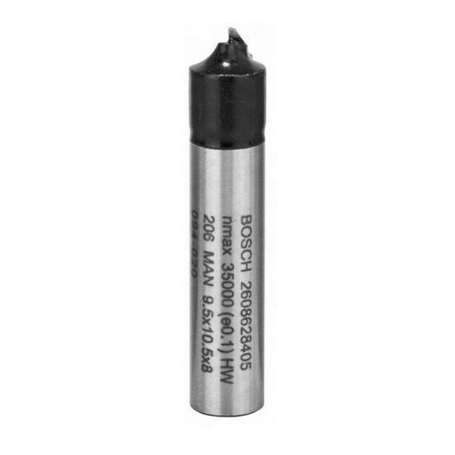 Bosch Professional Router bits Panel Chamfer Bit , Silver Black - 2608628405
