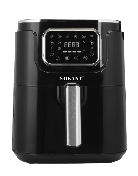 Sokany Air Fryer , 7 Liter , 1450 Watt Black - SK-ZG-8041