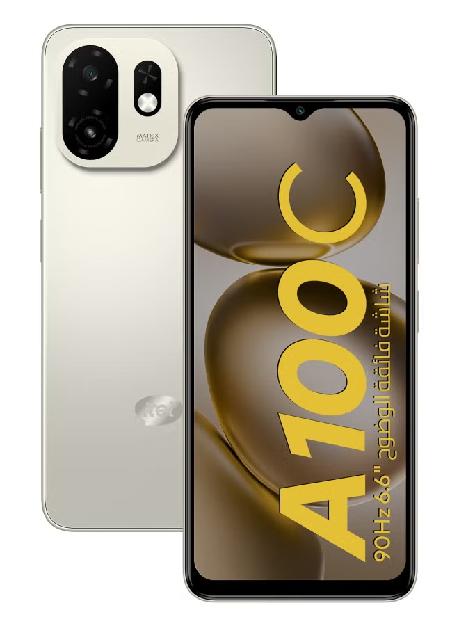 Itel A100C , 64 GB , 2 GB , 4G , Dual-SIM - Titanium Gold