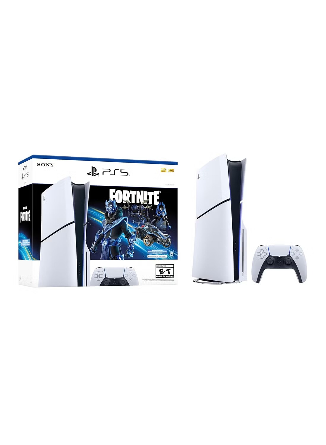 Sony PlayStation 5 Disc Edition International Version 1 Terabyte , 1 Controllers , White - CFI2016A01FORTNITE