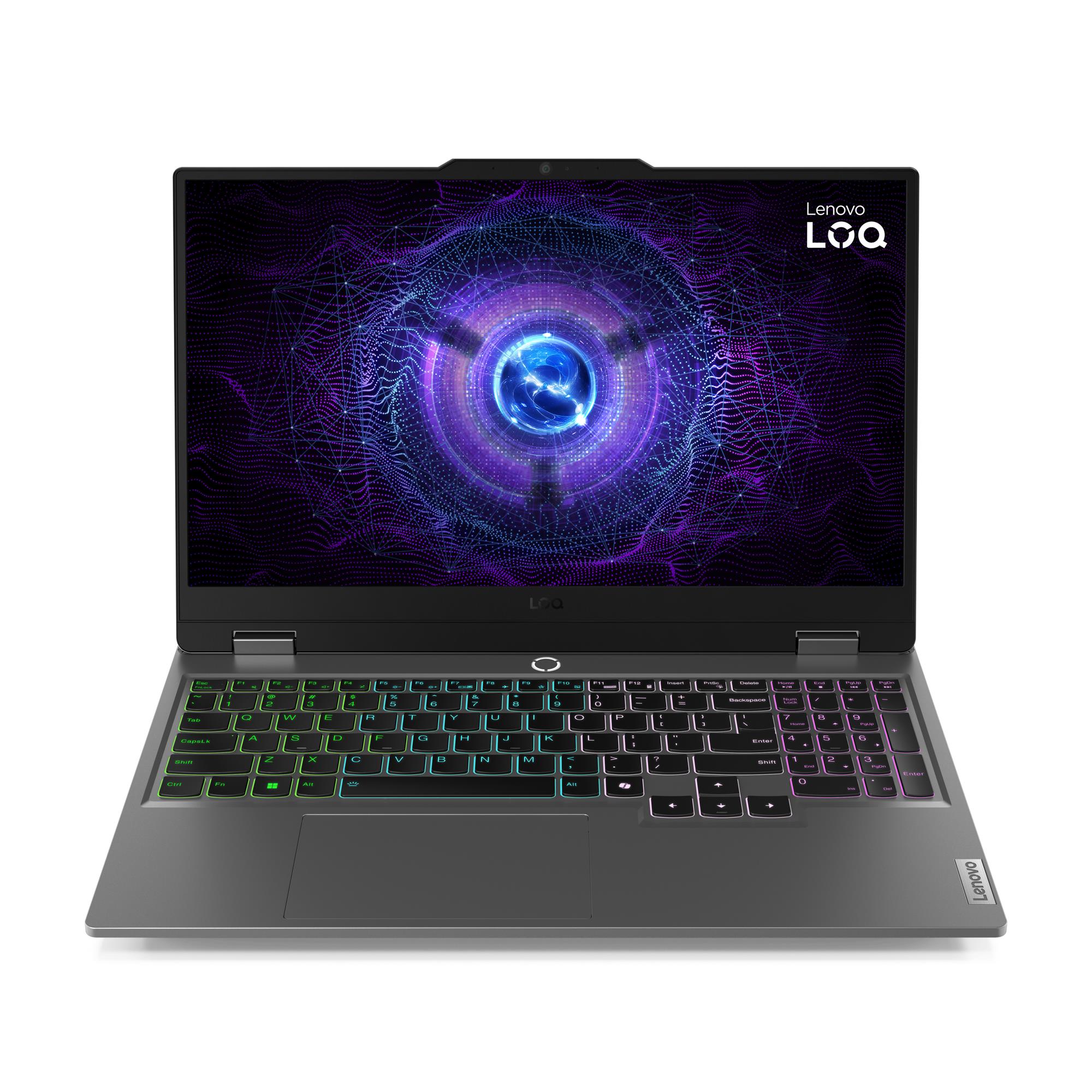Lenovo LOQ 15IRX9 Gaming Laptop ,Intel Core i5-13450HX 15.6 Inch ,512 GB SSD ,16 GB ,NVIDIA GeForce RTX 3050 ,FreeDos - Luna Grey