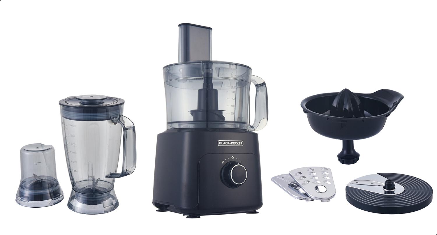 Black + Decker Food Processor , 750 Watt Black - FX775