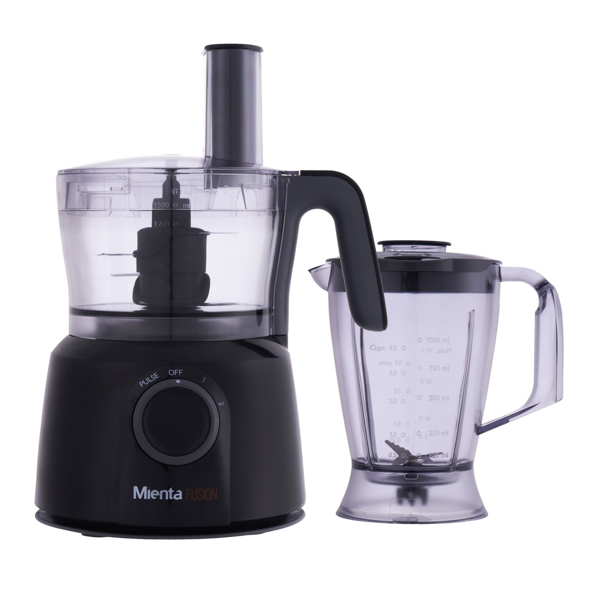 Mienta Fusion Food Processor , 1000 Watt Black - CH23528A