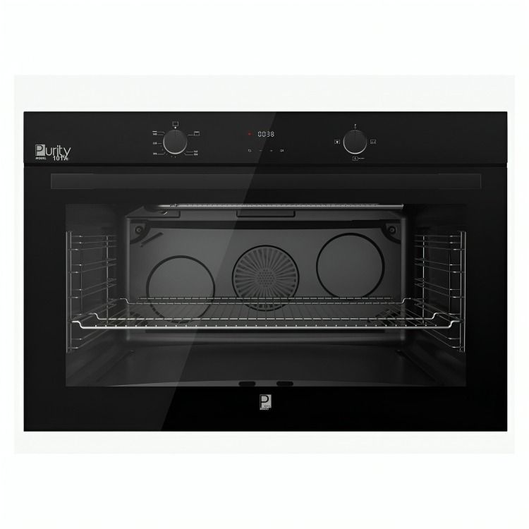 Purity Built-in Gas Oven with Grill , 90 Centimeter 110 Liter , Black Glass - OPRQG90BL