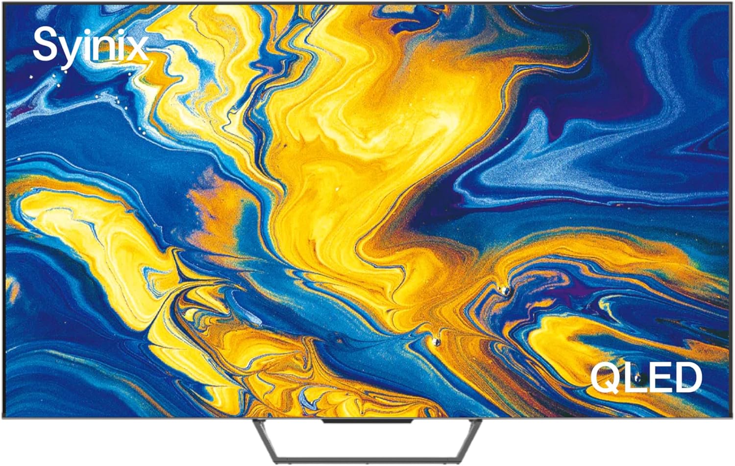 Syinix 75 Inch Frameless Smart TV , 4K UHD QLED Built-In Receiver - 75Q61