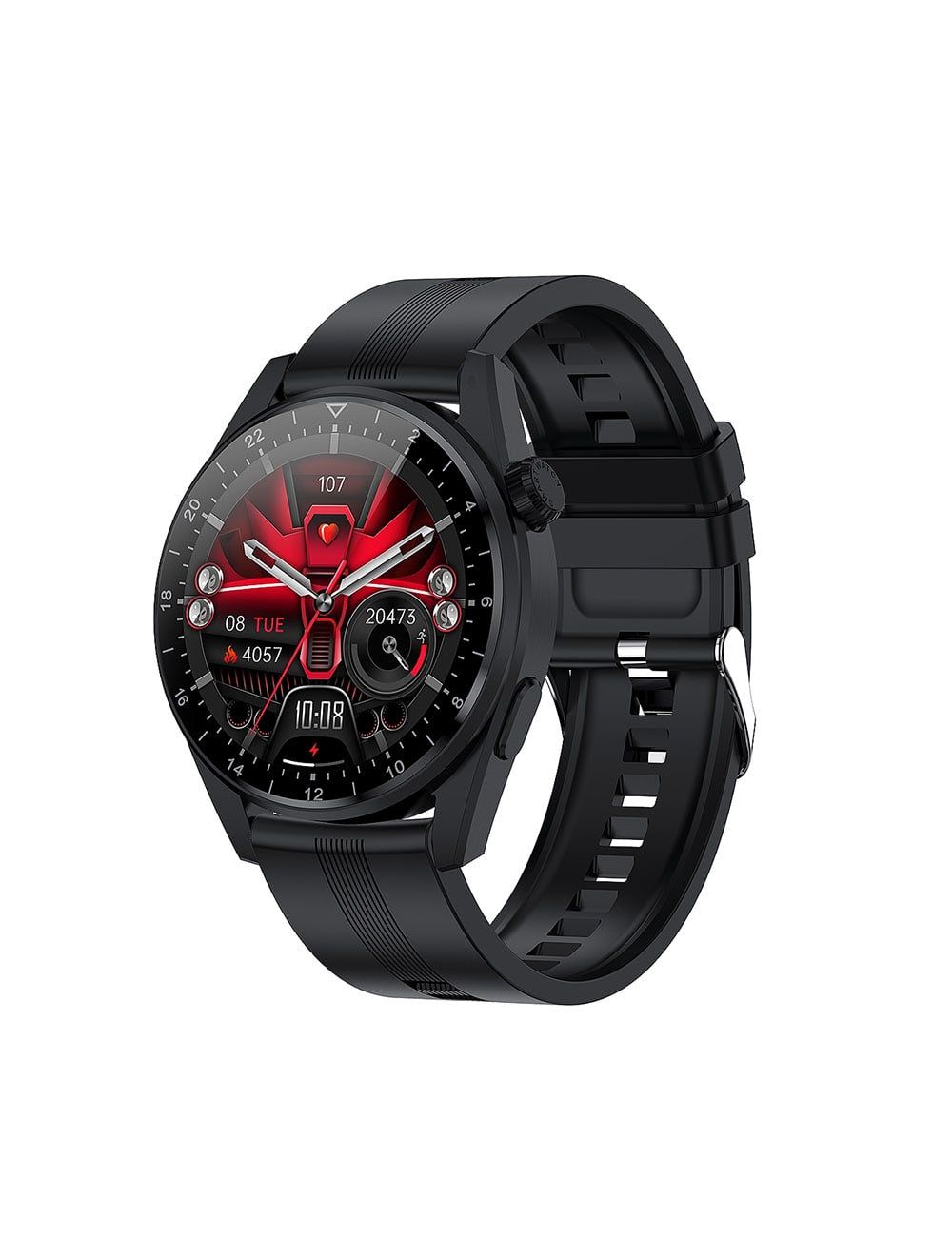 Devia Pro 5 Smart Watch , 1.36 Inch Black
