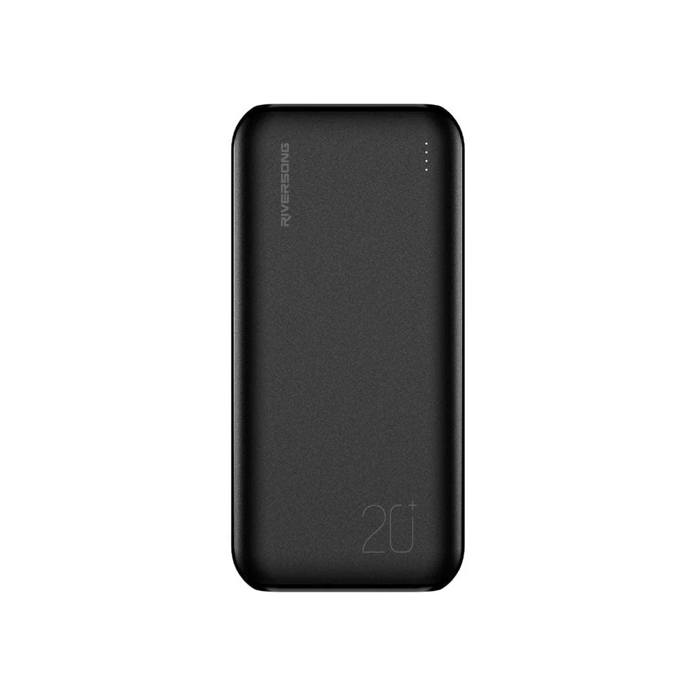 Riversong Vision 20SE Pro Wired Power Bank , 20000 mAh 3 Ports , Black , PB84