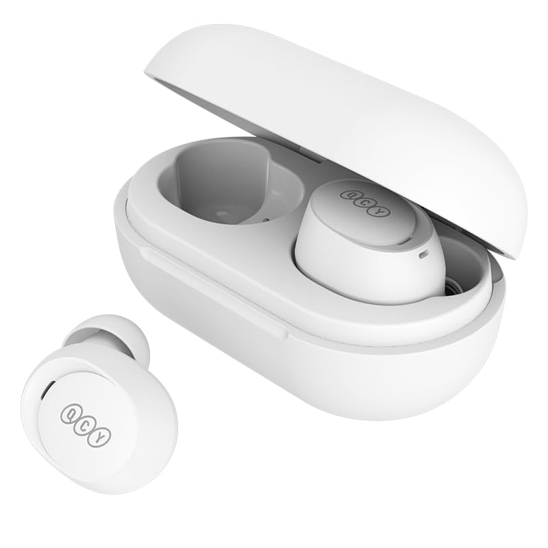 Qcy TWS Earbuds , White - T27