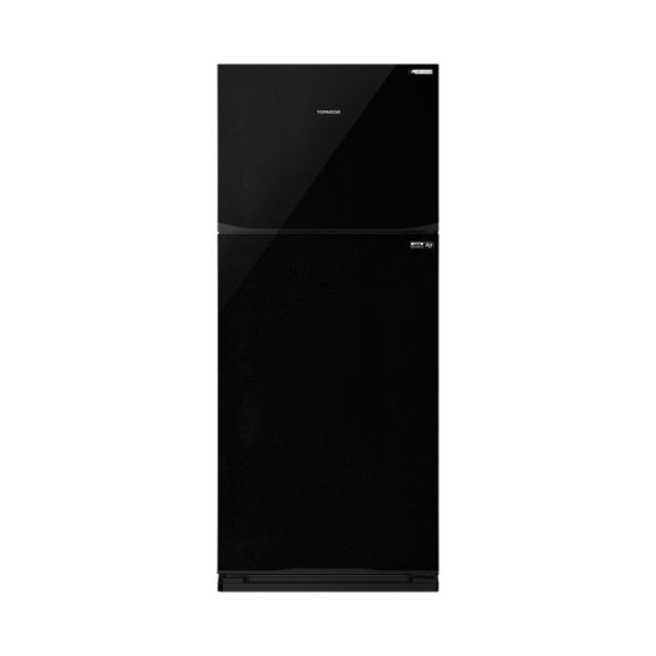 Tornado NoFrost Top Freezer Refrigerator , 396 Liter Inverter Motor , Black - RF480TVBK