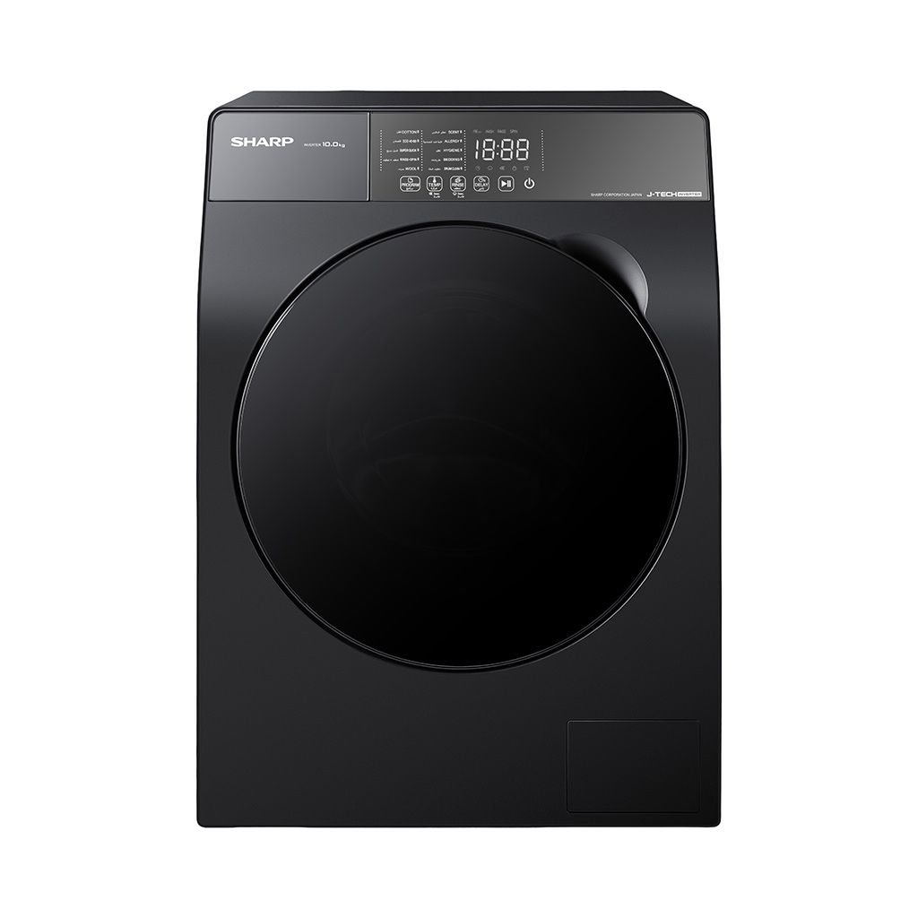 Sharp Inverter Front Load Washing Machine , 10 kg , Dark Gray - ES-FS104KLE-G