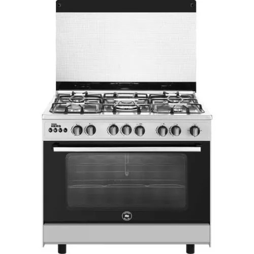 Unionaire Gas Cooker , 5 Burners , Silver Black - C69SS-DC-443-IFS-A-HERO MASTER COOK