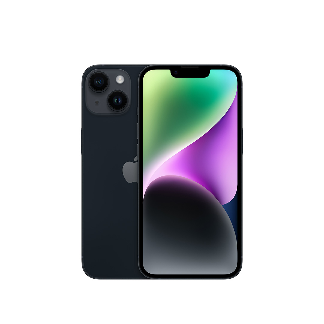 Apple iPhone 14 , 128 GB , 6 GB , 5G , Single SIM - Midnight