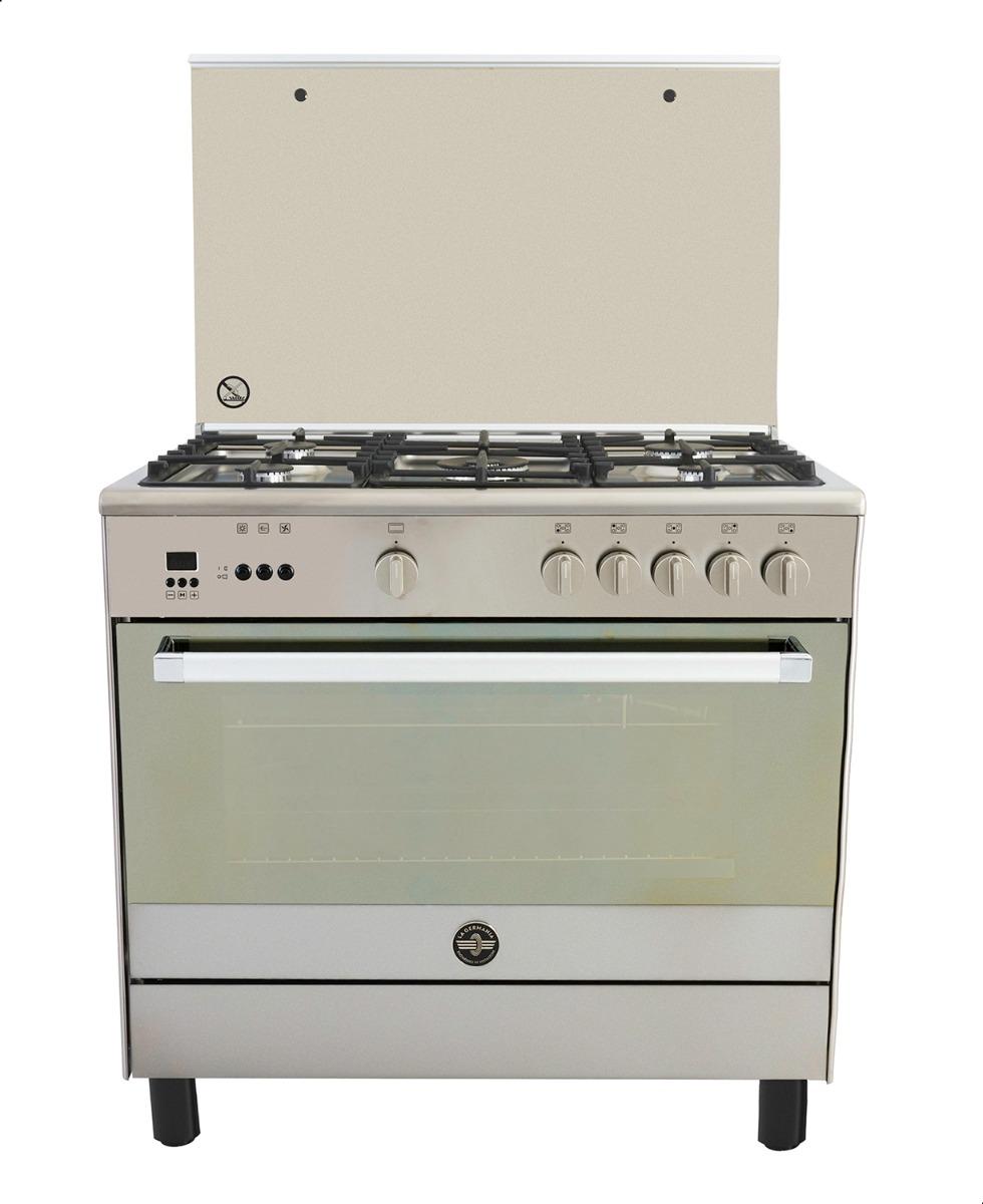 La Germania Gas Cooker , 5 Burners , Stainless Steel - 9C10GLA1X4AWW