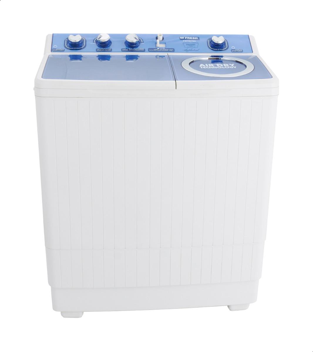 Fresh FWT807NA Top Load Half Automatic Washing Machine , 7 kg , White