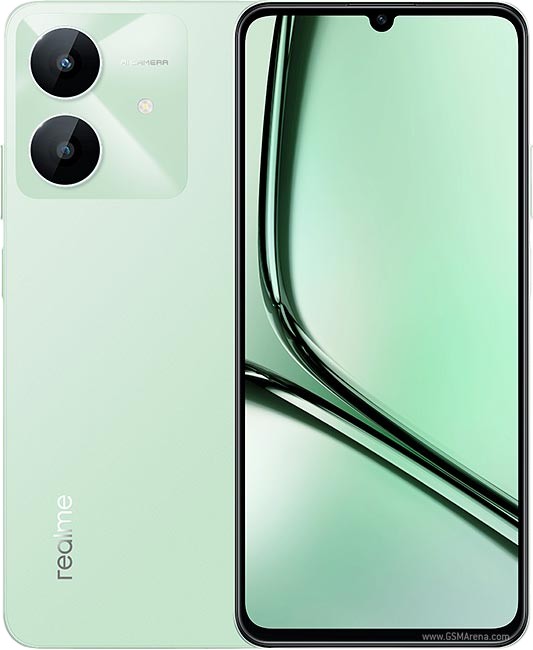 ريلمي نوت 60x ، سعة 128 جيجا بايت ، رام 4 جيجا بايت ، شبكة 4G LTE ، شريحتين - اخضر