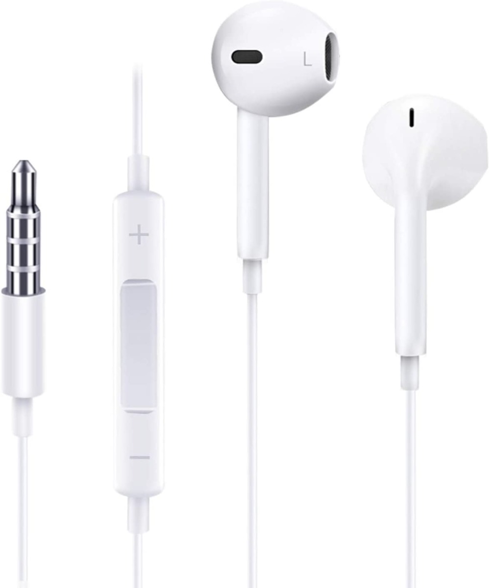 Joyroom Wired Earphones with Microphone , White - JR-EP1