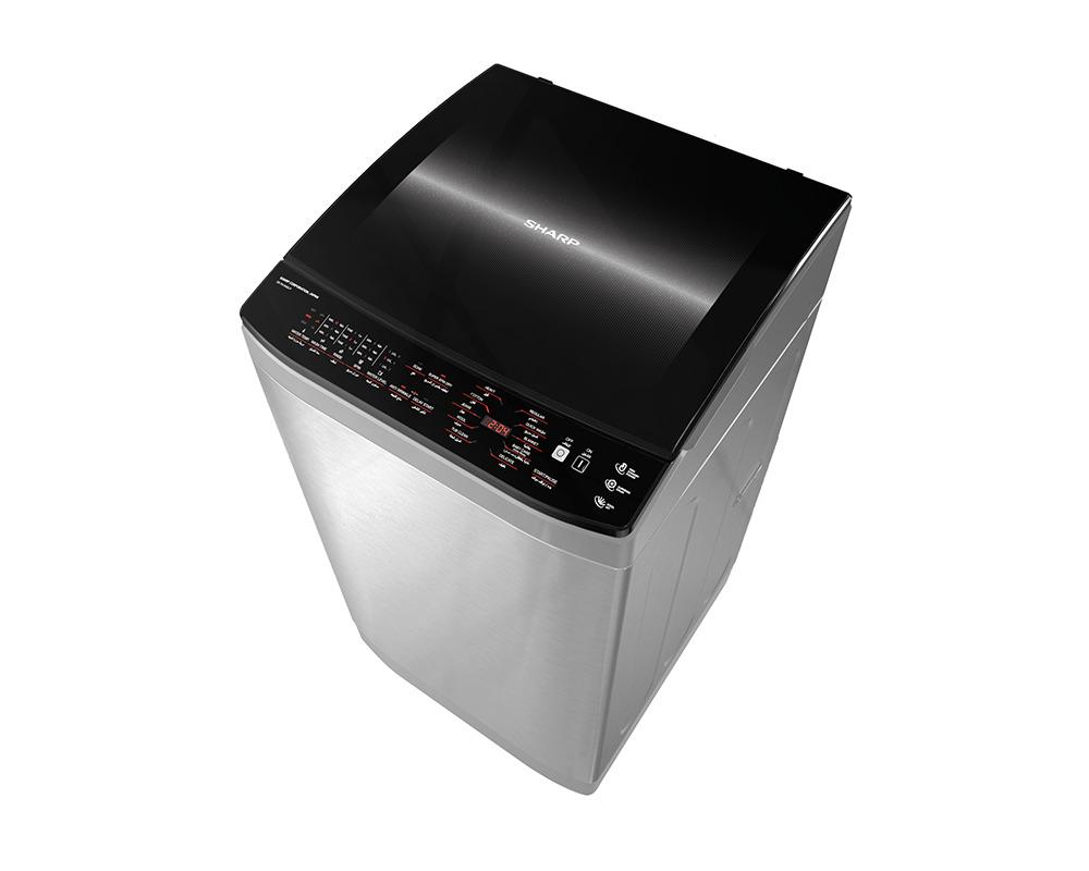 Sharp Top Load washing Machine , 13 kg , Silver - ES-TN13GSLP