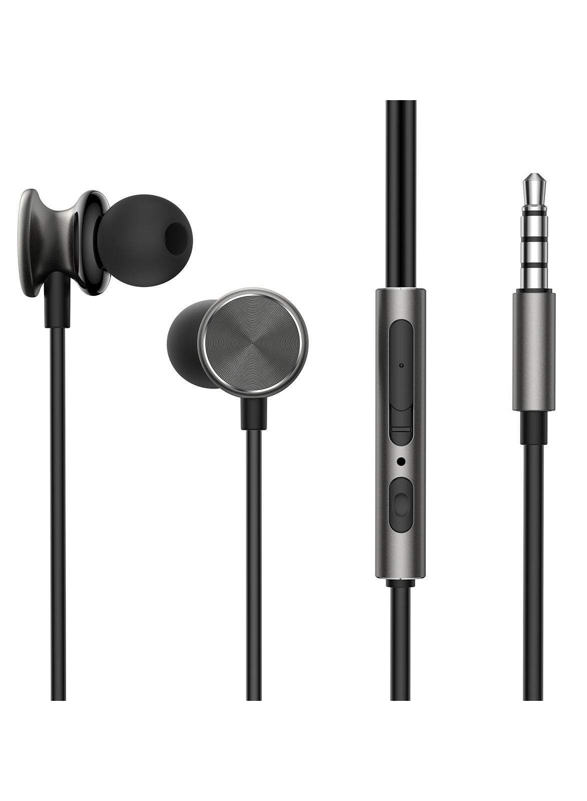 Joyroom Wired Earphones , Black - JR-EW03