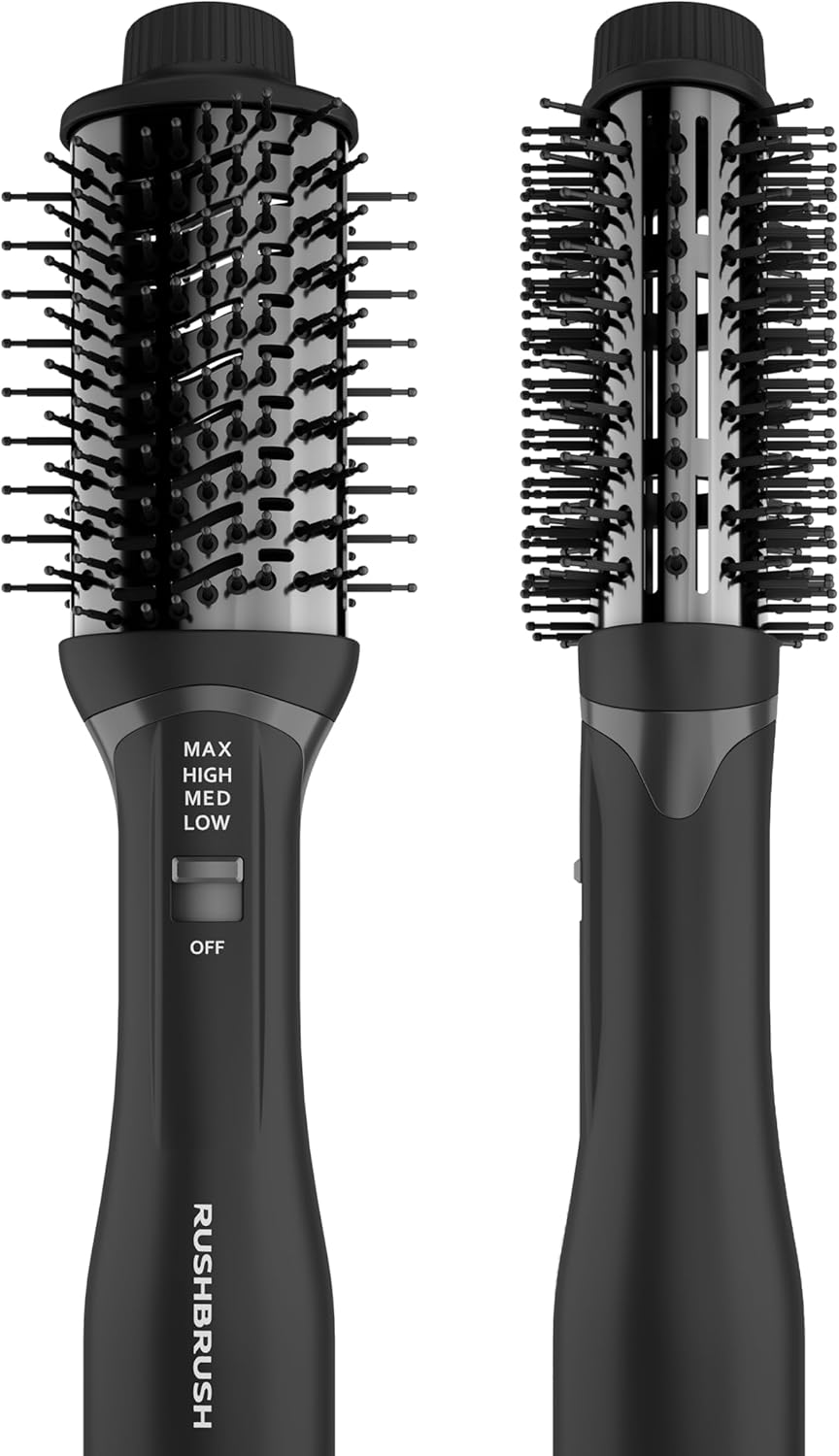 Rush Brush V2 Lite Ceramic Hair Volumizer, 1200 Watt Black