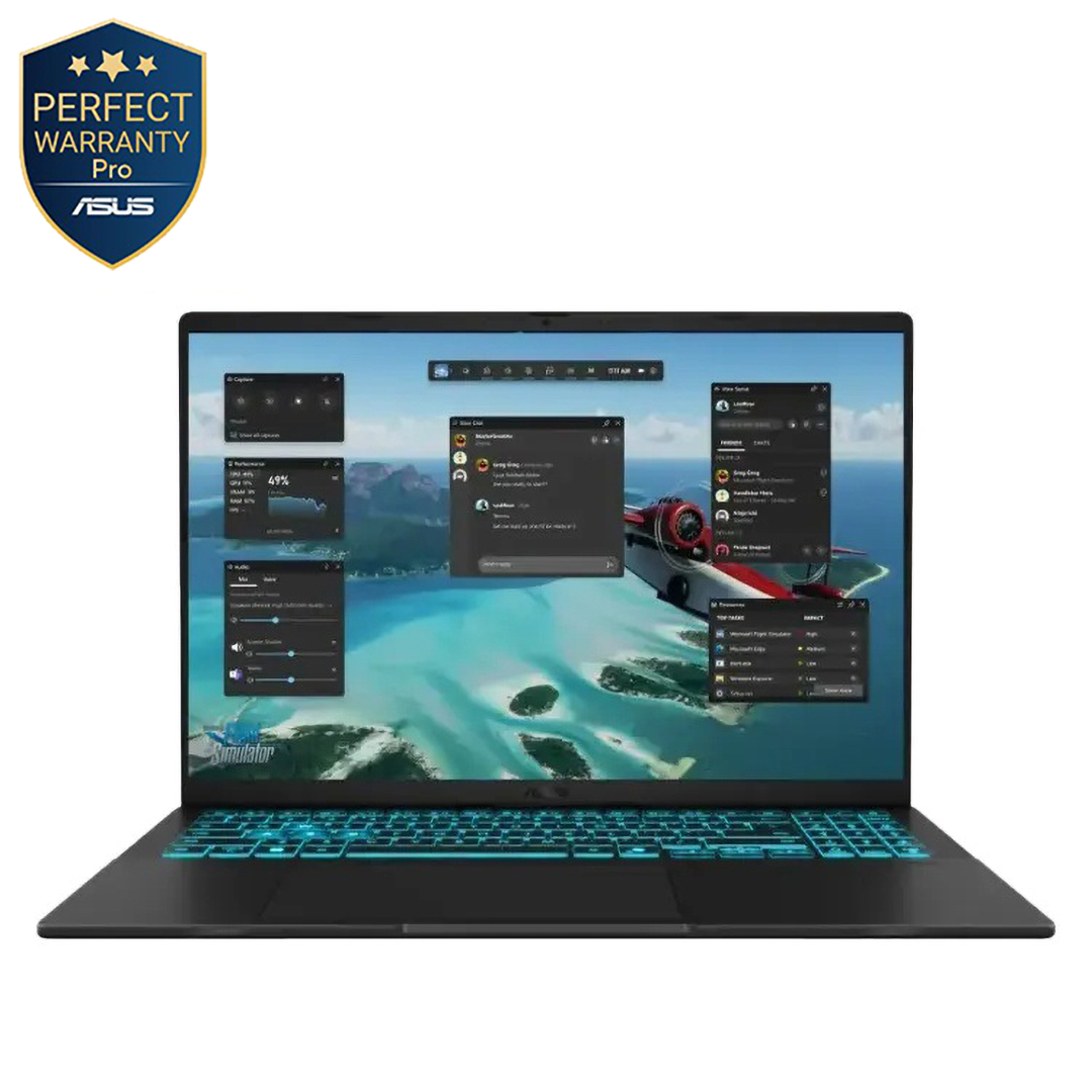 لاب توب اسوس V16 - V3607VH-EG005W ، معالج انتل كور 5 210H 16 بوصة ، هارد 1 تيرا بايت ، رام 16 جيجا بايت ، كارت شاشة انفيديا جي فورس RTX 5050 ،ويندوز 11 - اسود