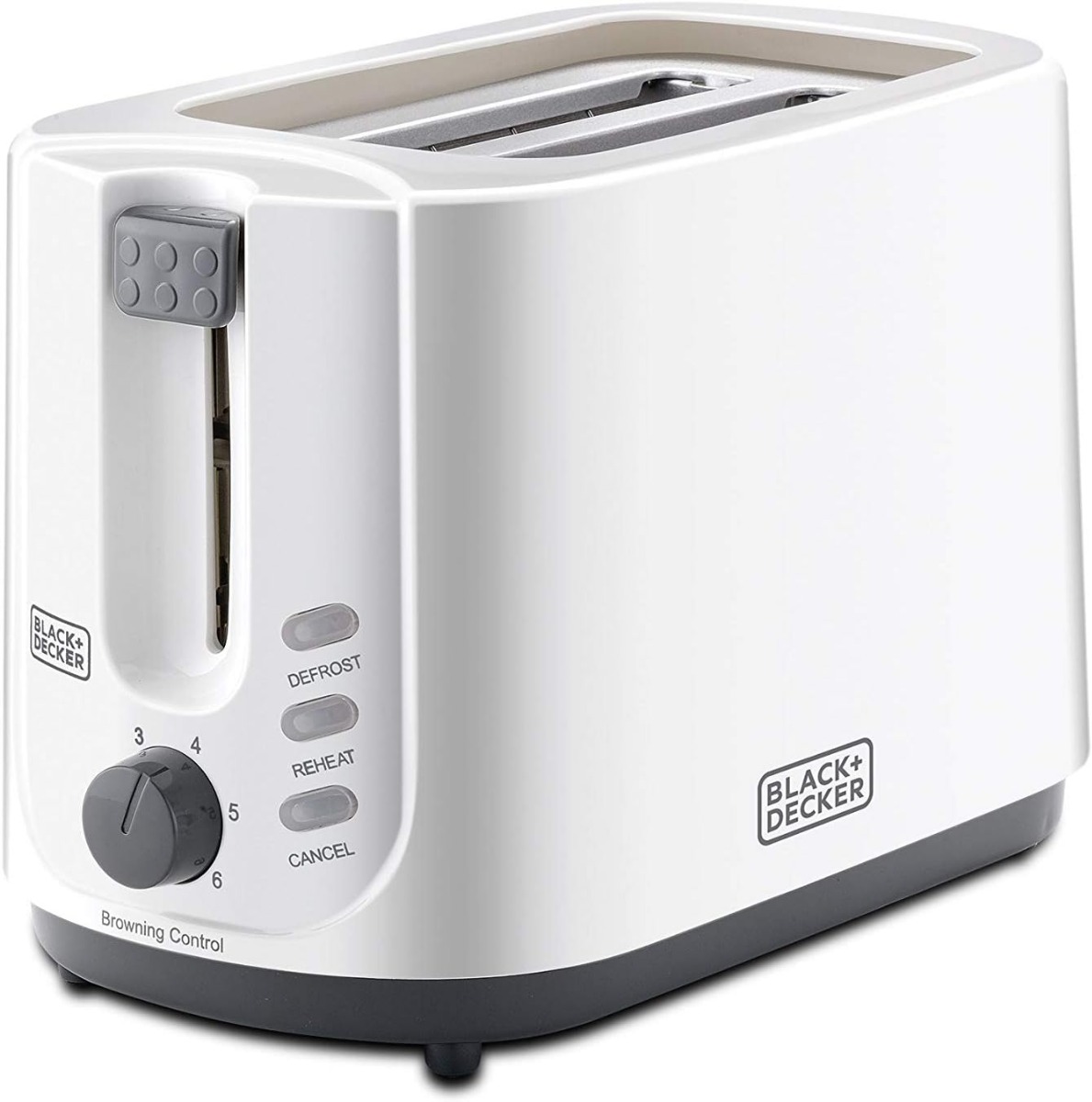 Black + Decker Toaster , 2 Slices 750 Watt White - ET125