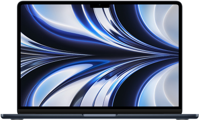 Apple MacBook Air MLY33AE-A Laptop ,Apple M2 Chip with 8-core CPU 13.6 Inch ,256 GB SSD ,8 GB ,Apple M2 GPU 8 Cores ,macOS - Midnight