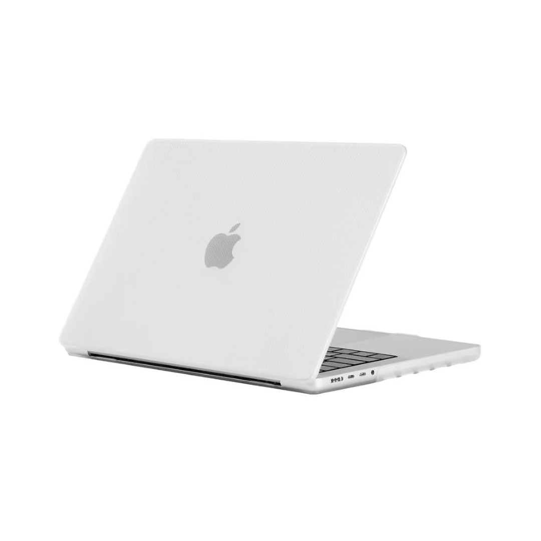 Generic Carbon Fiber Dot Pattern Hard Shell Case with Screen Protector for MacBook Air 13.3-inch (models A1932, A2179, A2337) , Clear