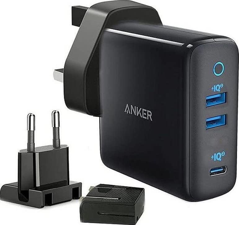 Anker PowerPort III Wall Charger Multi Ports , 65 Watt Black - A2033H21