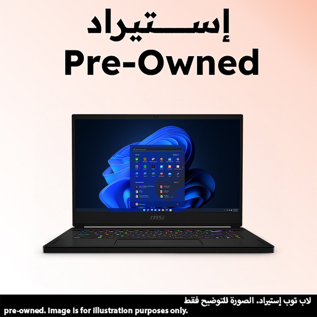 MSI GS66 Stealth 10SFS Gaming Laptop, FREEDOS - Black (Pre-Owned)