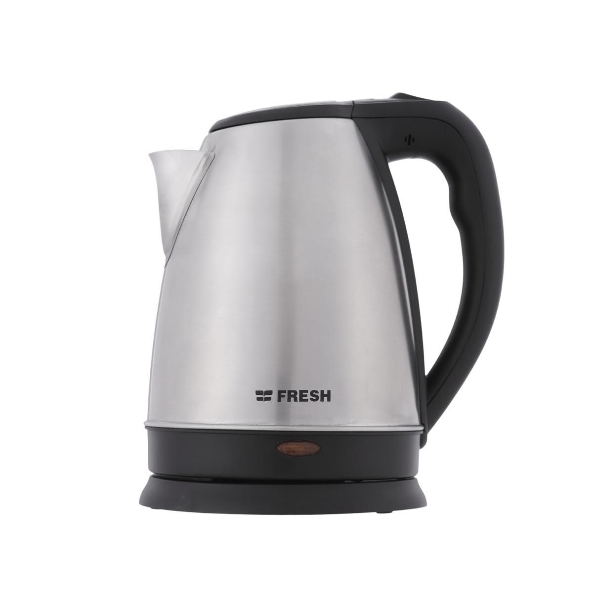 Fresh Stainless Steel Electric Kettle , 1.7 Liter 1850 Watt , Stainless Steel
