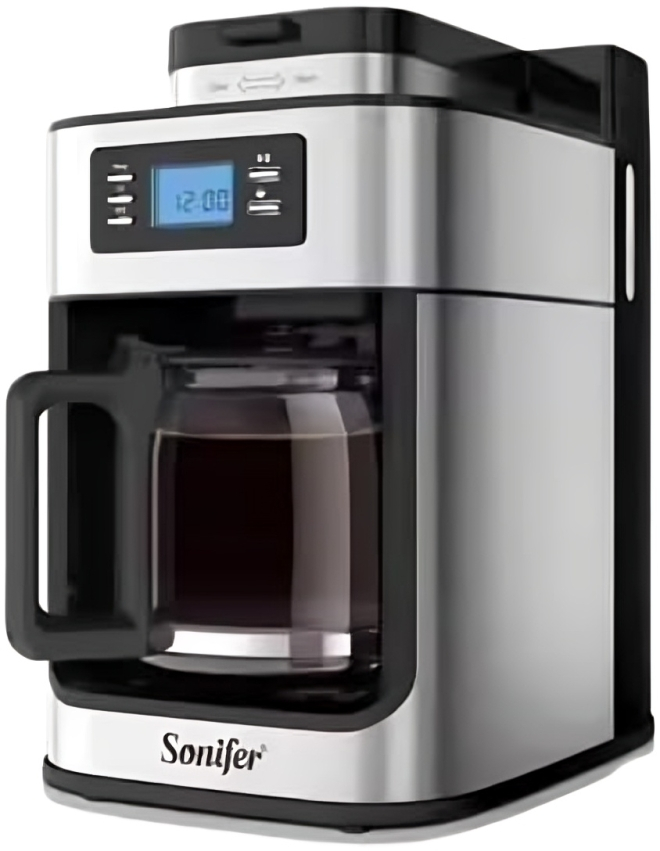 Sonifer , 1.2 Liter 10 Cups 1050 Watt , Stainless Steel - SF-3541