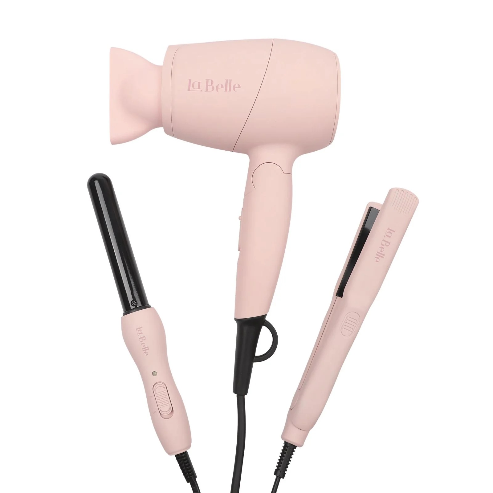 LaBelle Carry and Curl Hair Styler 1000 Watt 200 Celsius , Pink