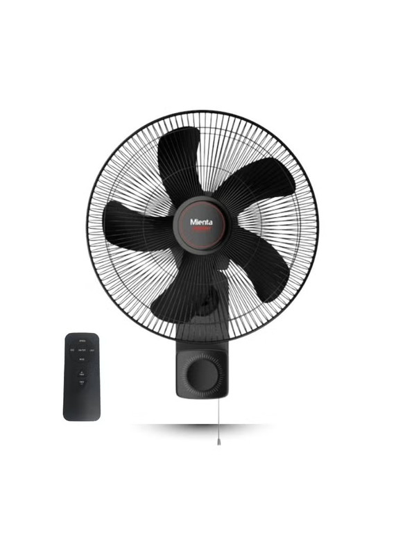 Mienta Wall Fan , 18 Inch , Black - WF50438A