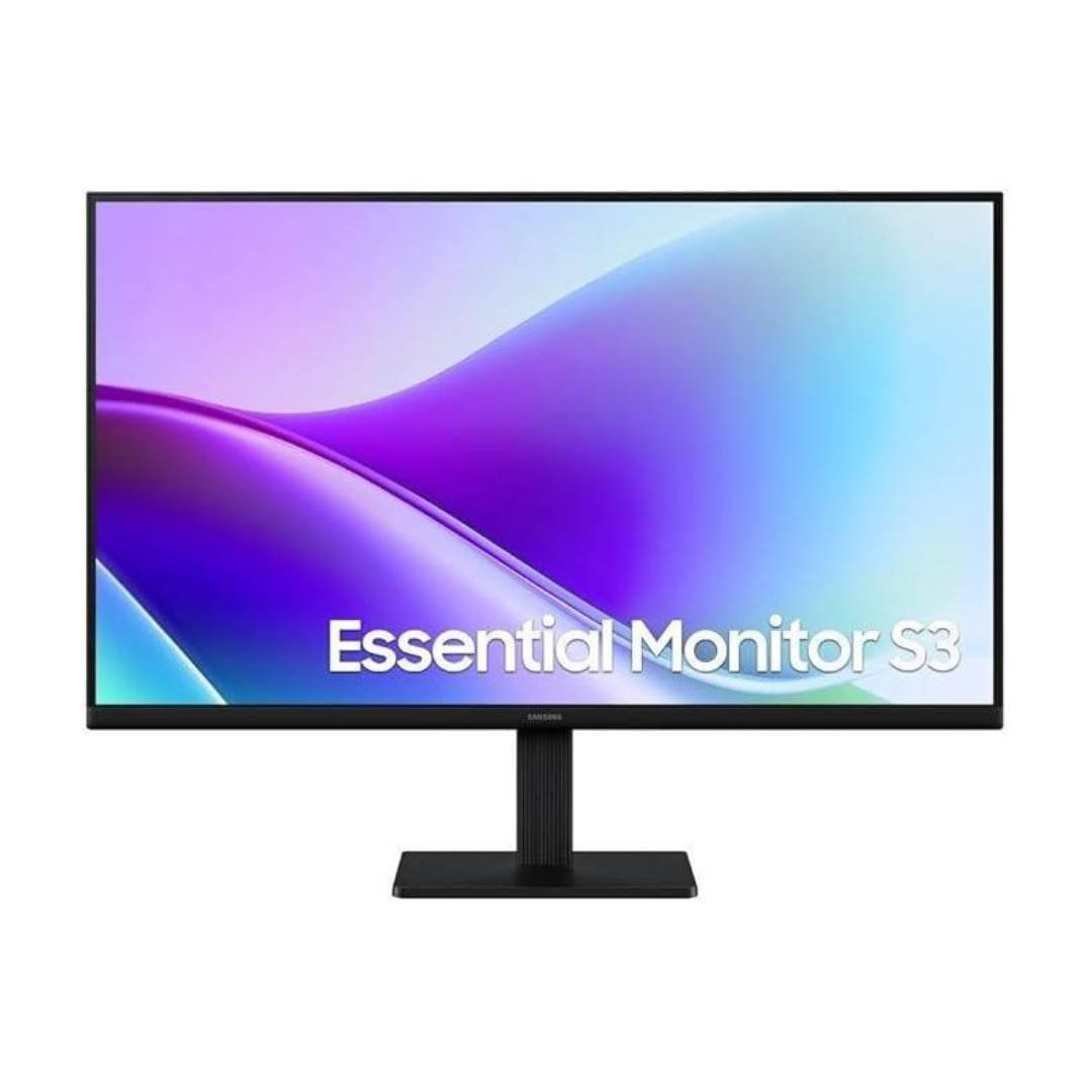 Samsung Essential S3 S32GF 24 Inch FHD Flat Monitor , 120 Hertz 5 Millisecond , Black - LS24F320GAUXEG