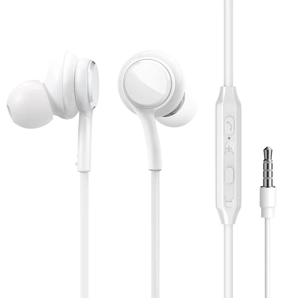 Joyroom Wired Earphones , White - JR-EW02