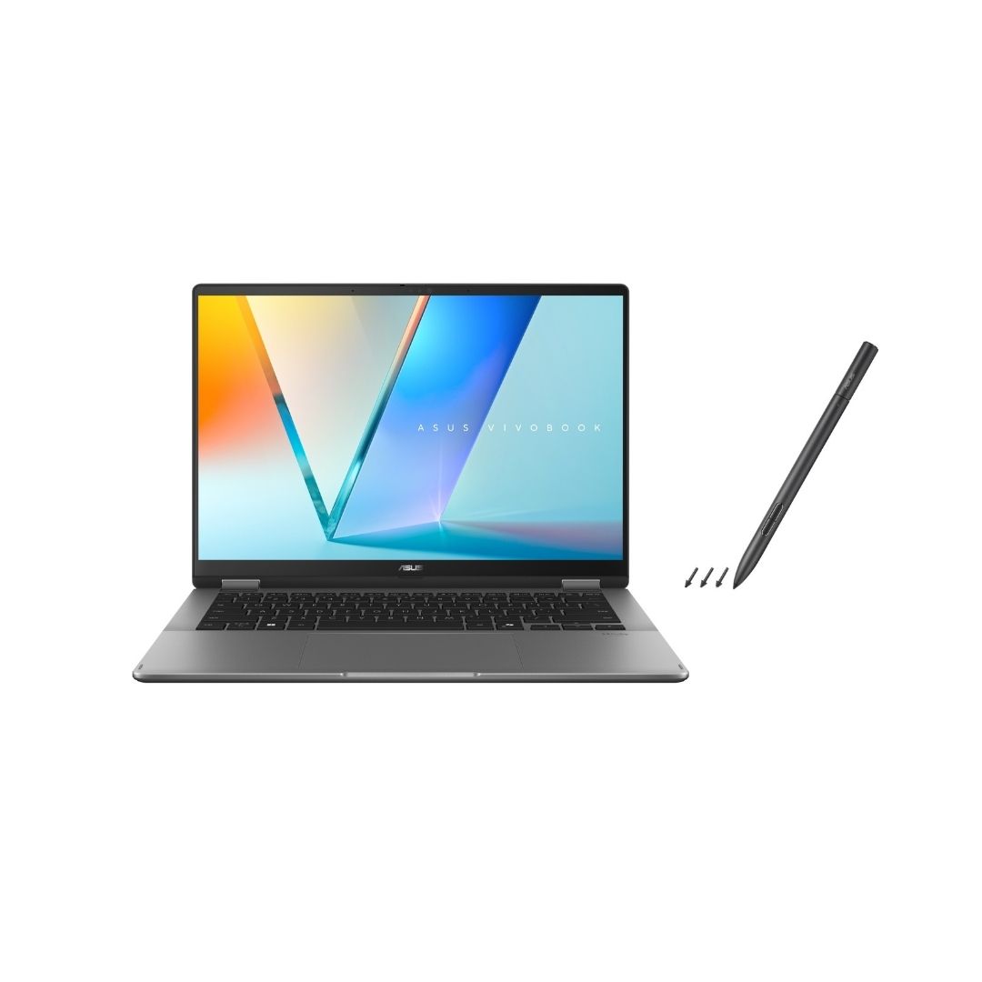 Asus Vivobook 14 Flip TP3407SA-QL039W Laptop ,Intel Ultra 7 256V 14 Inch ,512 GB SSD ,16 GB ,Intel Arc Graphics ,Windows 11 - Matte Grey