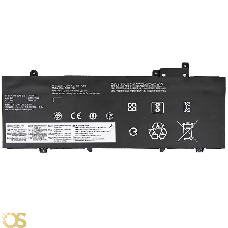 بطارية لاب توب غير محدد لينوفو L17L3P71 للينوفو ثينك باد T480s L17M3P71 L17M3P72 L17L3P71 - L17L3P71