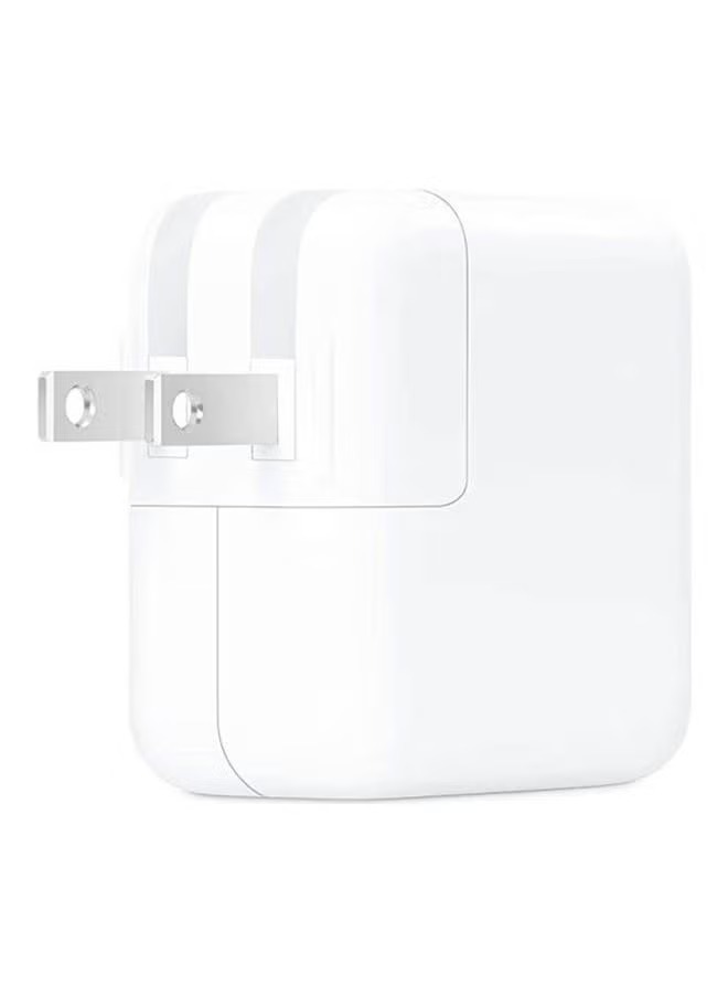 Apple Laptop Charger for MacBook and 13-inch MacBook Pro , 30 Watt , White - MR2A2LL/A