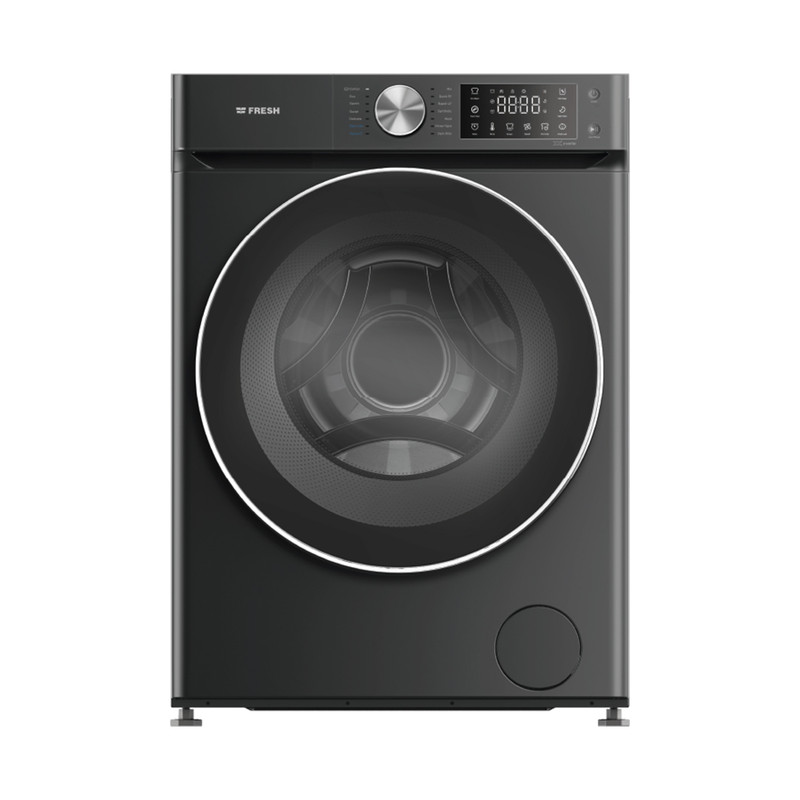 Fresh W8DD1255G2BL Inverter Front Load Washing Machine , 8 kg , Black