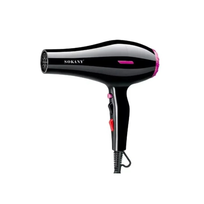 Sokany Hair Dryer 2400 Watt , Black - SK-14002