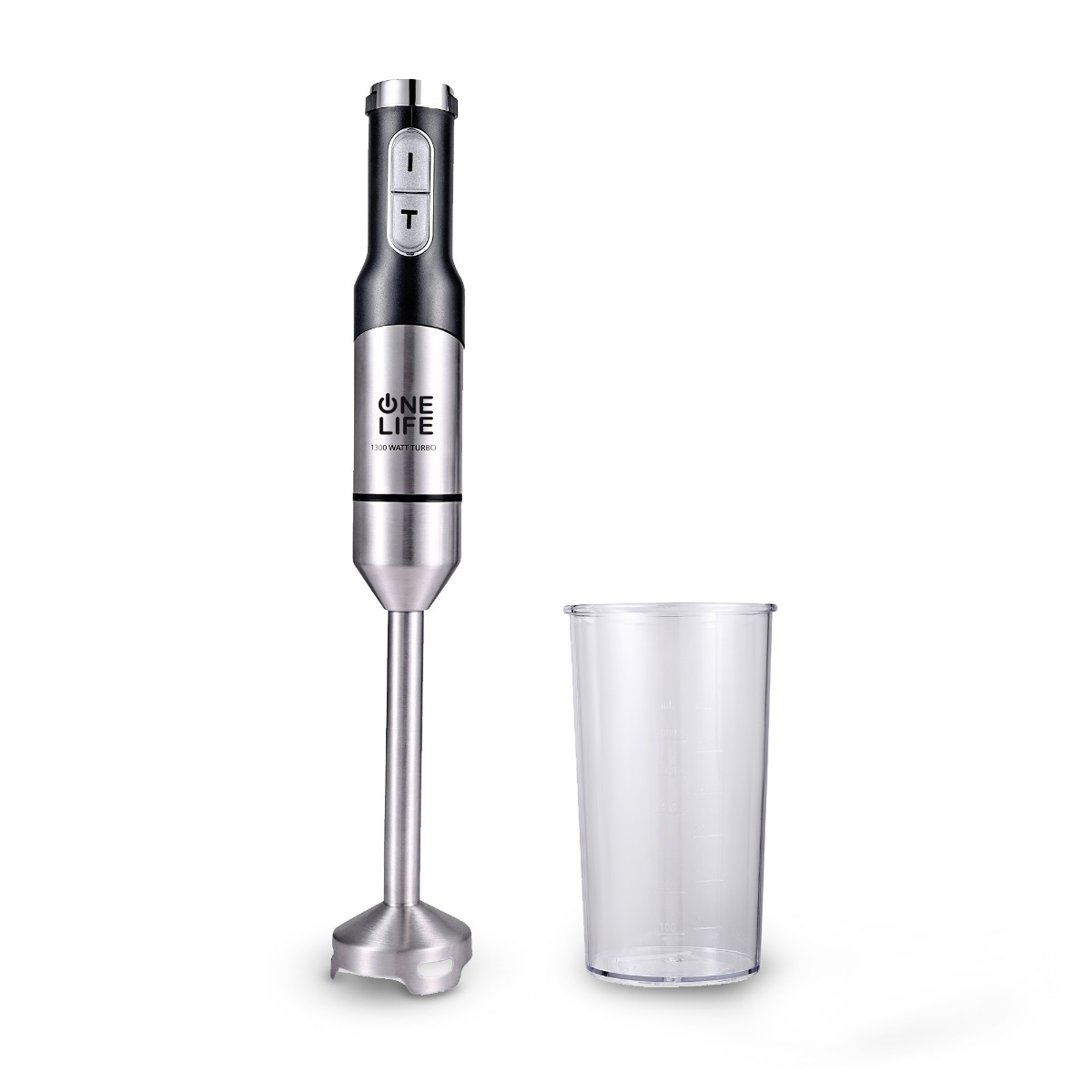 One Life Hand Blender 1300 Watt Stainless Steel - HB1300B