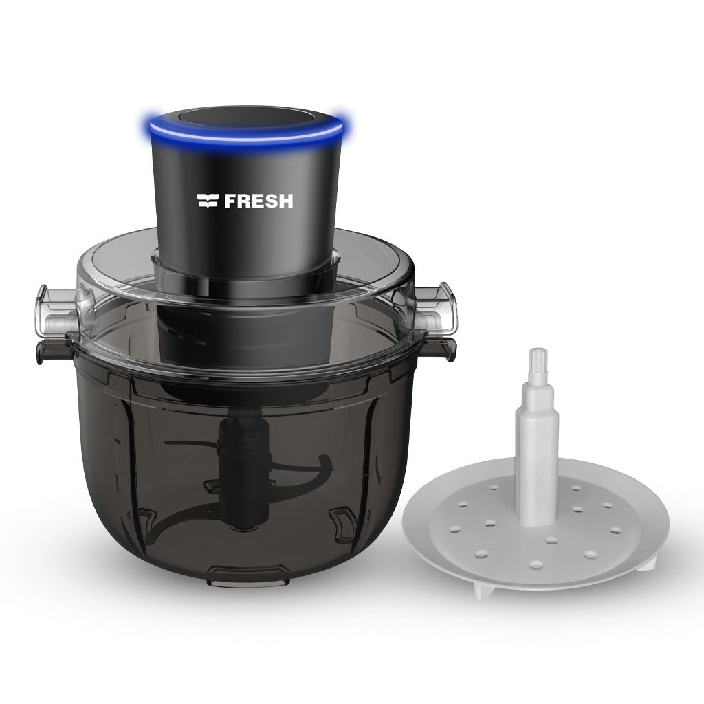 Fresh Electric Chopper with Attachments 2 Liter , 600 Watt Black - 500017547
