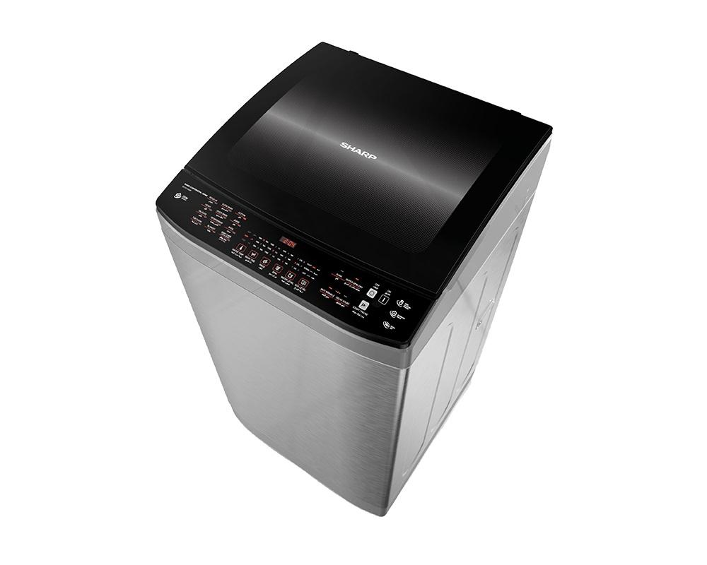 Sharp ES-TD11GSSP Inverter Top Load Washing Machine , 11 kg , Stainless Steel