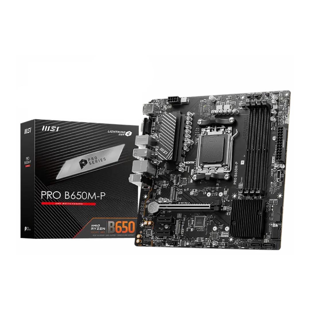 MSI PRO B650M-P Motherboard , AMD mATX Black