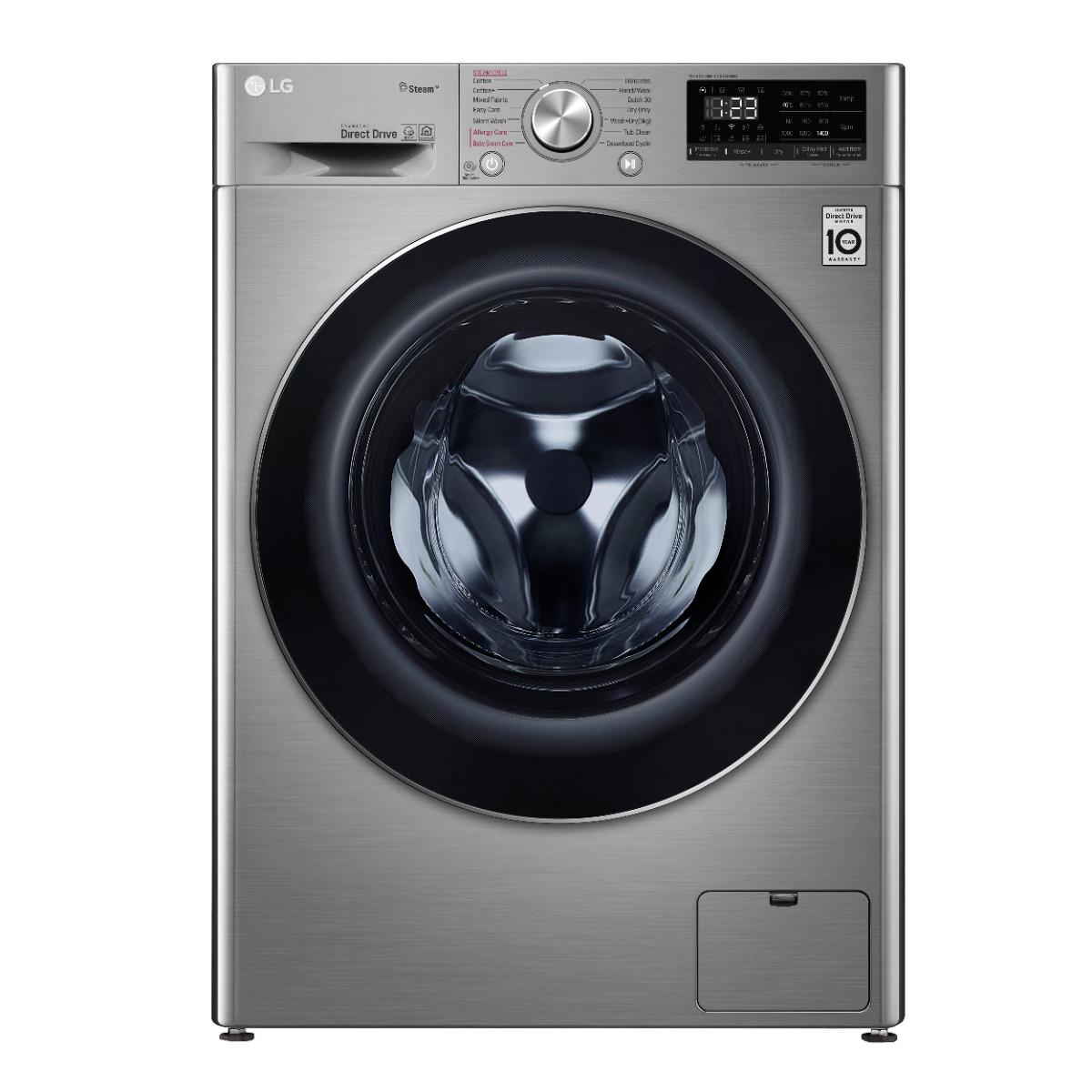 LG F4R5TGG2T Front Load Washing Machine , 8 kg , Silver