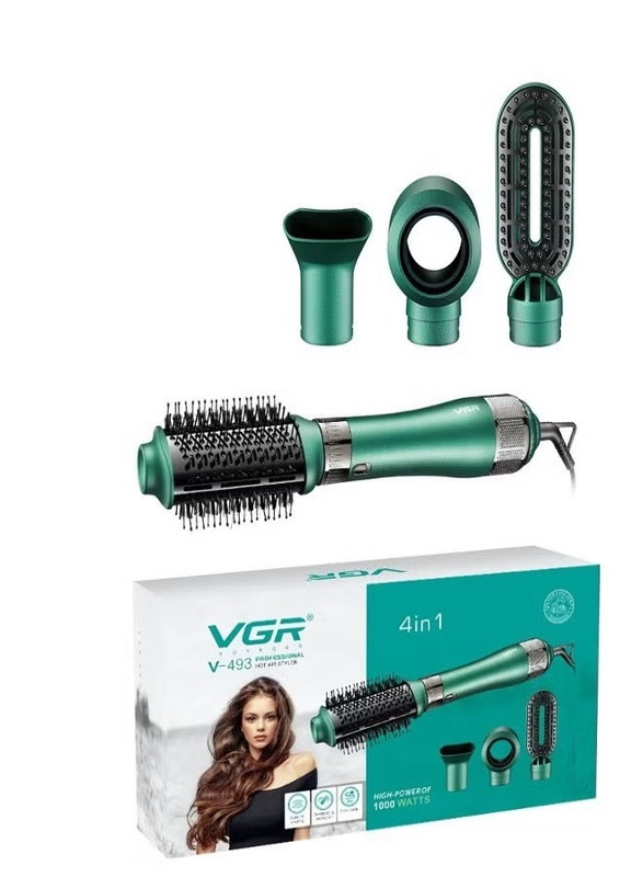 مجفف شعر في جي ار 4 في 1، 2 مستوى حرارة - V-493