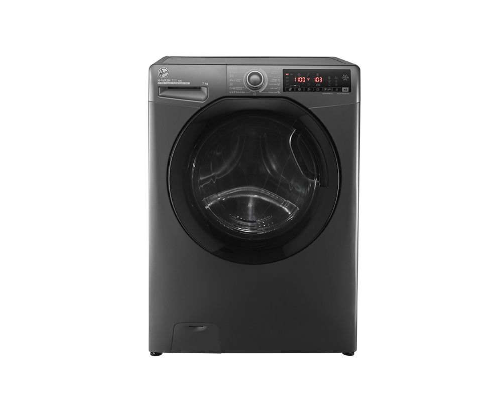 Hoover H3WS17TMF3R-ELA Inverter Front Load Washing Machine , 7 kg , Silver