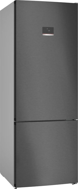 Bosch Series 4 NoFrost Bottom Freezer Refrigerator , 505 Liter , Black Inox - KGN56CX30U